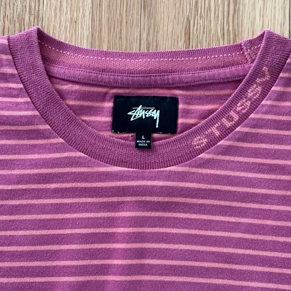 Stussy Striped T-Shirt - Picture 2 of 3